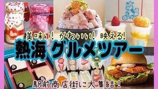 【熱海】グルメが今、アツい?!💖映えるスイーツから、新鮮な海鮮丼🐟駅前商店街に人気店いっぱい‼️駅から徒歩10分圏内で全部行ける🌟【食べ歩き】Atami