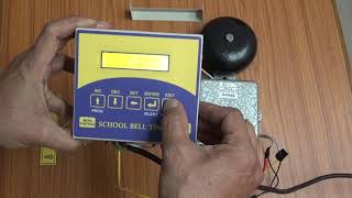 Automatic School Bell Timer -Installation and Operation of SBELL 8011