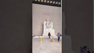 Abraham #usa #lincolnmemorial #washingtondc #travel #travelvlog #shortsfeed #shorts #bleesing #snow