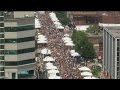 Aerial shots show large crowds at Taste of Buffalo