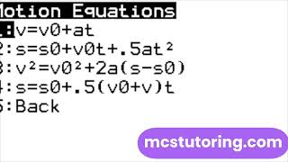 AP Physics 1 Mechanics — TI-84 Program Aligned to College Board Units