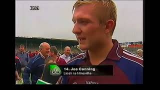 MAN OF THE MATCH JOE CANNING TALKS TO HIS OLDER SISTER SVETLANA AFTER GALWAY V CORK 2007 HURLING