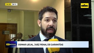 Osmar Legal, juez penal de Garantías: fiscal fue tercero en puntaje en la terna del CM