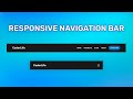 How To Create Responsive Navigation Bar Using HTML CSS & JS