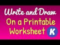 How to Draw and Write On A Printable Worksheet using KAMI | Virtual Teaching Tips