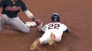 CLE@HOU: Gomes throws out Reddick after a challenge