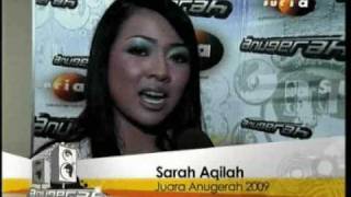 Sarah Aqilah @ Anugerah 2009 Exclusive Suria Trailer (Cut Version)