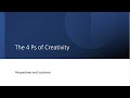 4Ps of Creativity