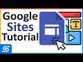 How to use Google Sites (Complete Beginner Tutorial)