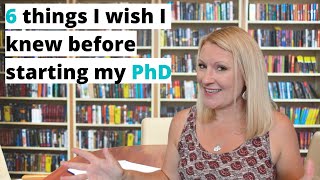 PhD Student Advice: Things I wish I Had Known Before Doing My PhD