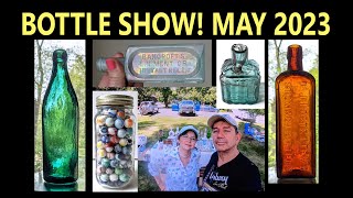 ANTIQUE BOTTLE SHOW at SEEKONK, MA :  BROWSE THE SHOW with MASS RIVER PICKERS! WHAT DID WE BUY NOW?