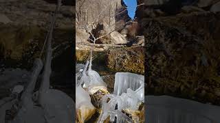 Beautiful ICICLES in Winter❄️🧊🌊#icicles #winter #calming #soothing #naturelovers  #relaxing #natural