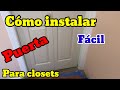 Como instalar puertas para closets #bifolddoors #remodelaciondecasas