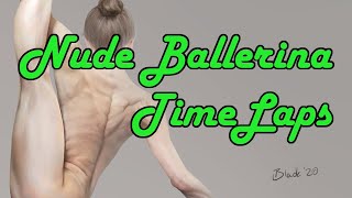 Nude Ballerina Illustration TimeLaps