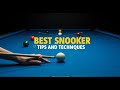 Best Snooker Tips and Techniques | Stephen Hendry Cue Tips