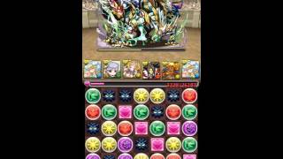 パズドラ　第２０回チャレンジダンジョン！「lv９ノーコン」（覚醒無効＋７ｘ６マス）覚醒サクヤPT