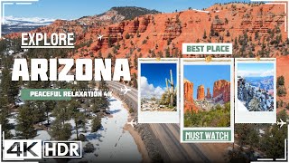 Winter Arizona 4K Ultra HD • Enchanting Winter Wonderland, Scenic Relaxation Film with Calming Music