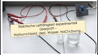 Experiment: Welche Stoffe und Lösungen leiten den elektrischen Strom?