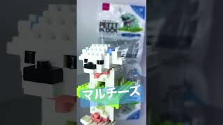 プチブロック マルチーズ 犬 小型犬 ダイソー PETITBLOCK maltese dog DAISO