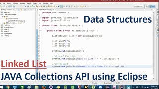 Linked List Example in Java using Eclipse | Team MAST