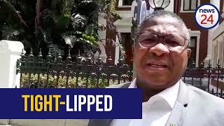 Police Minister Fikile Mbalula mum on the Gupta raid