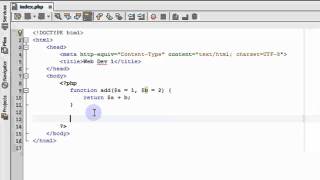 PHP Tutorial Video 9 - Functions