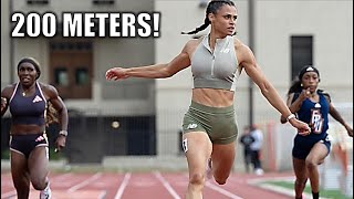 Sydney McLaughlin Just Set The Track ON FIRE!! || 2024 Oxy Invite - 200 Meters