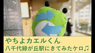 やちよカエルくんのお散歩（八千代緑が丘駅）