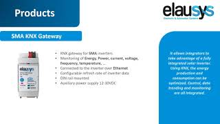 ELAUSYS KNX gateway for SMA inverters