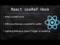 React useRef Hook | createRef v/s useRef