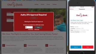 Demo: Authy 2FA via push notification