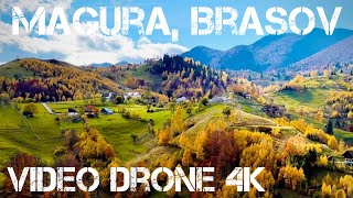 Magura, un sat fermecator la poalele Pietrei Craiului ( Video Drona ) 4K