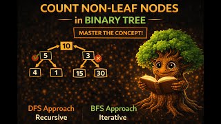 Count Non-Leaf Nodes in Binary Tree 🔥 Recursive & Iterative Explained