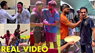 WATCH- Indian and overseas cricketers of IPL franchises celebrate Holi; enjoy with colors | IPL 2024