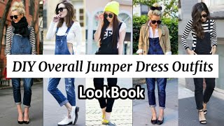 2022 DIY Overall Dress Jumper Outfits | Jumper Dress Outfit Ideas LookBook 2022 | THE TRENDY IDEAS