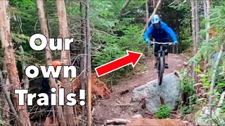 Riding our Trail Builds | Larch Grove Trails