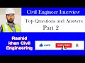 Civil Engineer Interview Top Questions and Answers part 2.