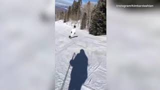 Kim Kardashian shares family trip on the ski slopes in Aspen