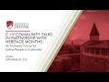 C+V Community Talk in Partnership with Heritage Months: An Inclusive Future for Latinx People | DU