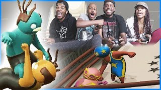 EPIC TAG TEAM WRESTLING MATCH! - Gang Beasts Gameplay
