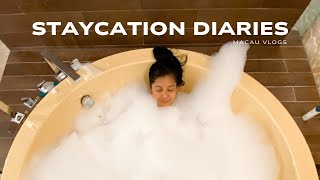 Staycation in Altira Hotel 🇲🇴(pool, jacuzzi, etc.) | Macau Vlogs