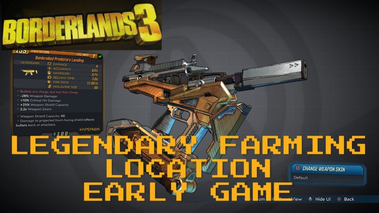 Borderlands 3 Top Farming Location To Get Legendary Weapon Early Game