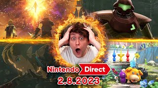 NINTENDO DIRECT 2.8.2023 REACTION