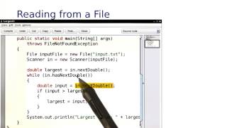 Reading from File - Intro to Java Programming