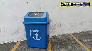 Synott Outdoor Rubbish Bin / Dustbin / Tempat Sampah 40 Liter Blue Biru