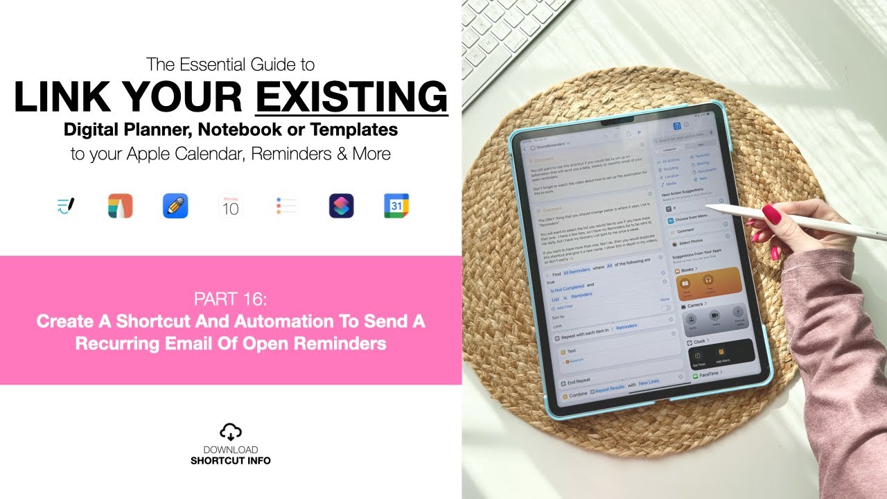 Pt 16 Create A Shortcut And Automation To Send A Recurring Email Of