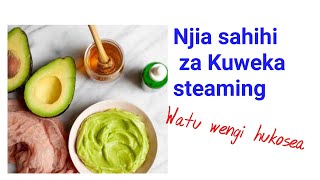 Njia sahihi ya kuweka steaming / steaming inayojaza nywele haraka