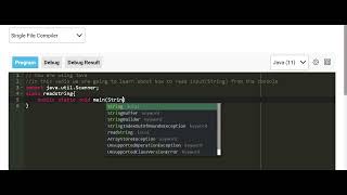 Java(how to read the string from console/user)