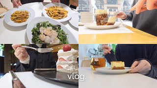 Food life vlog. strawberry shortcake🍓, Ginza lunch, how a couple in their 20s spend their days off