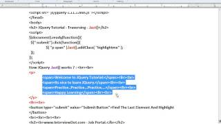 JQUERY LAST METHOD EXAMPLE DEMO